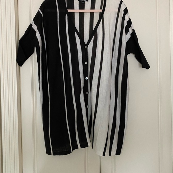 CECICO Short Sleeve Oversized Sz S cardigan . - Picture 4 of 16